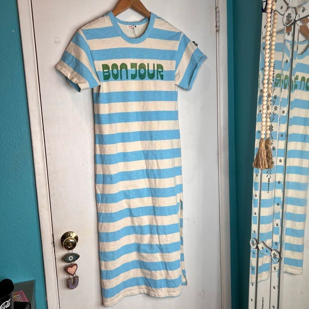 Sundry by Anthropologie Bonjour Rugby Stripe Midi Dress, a French-inspired shirt